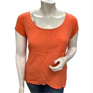 Point Zero Orange Short Sleeve Tee Size XL
